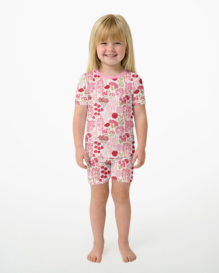 Template Bamboo Two Piece Short Sleeve Shorts Pyjamas Set