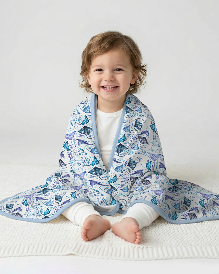 Ocean Dreams Drift Bamboo Blanket