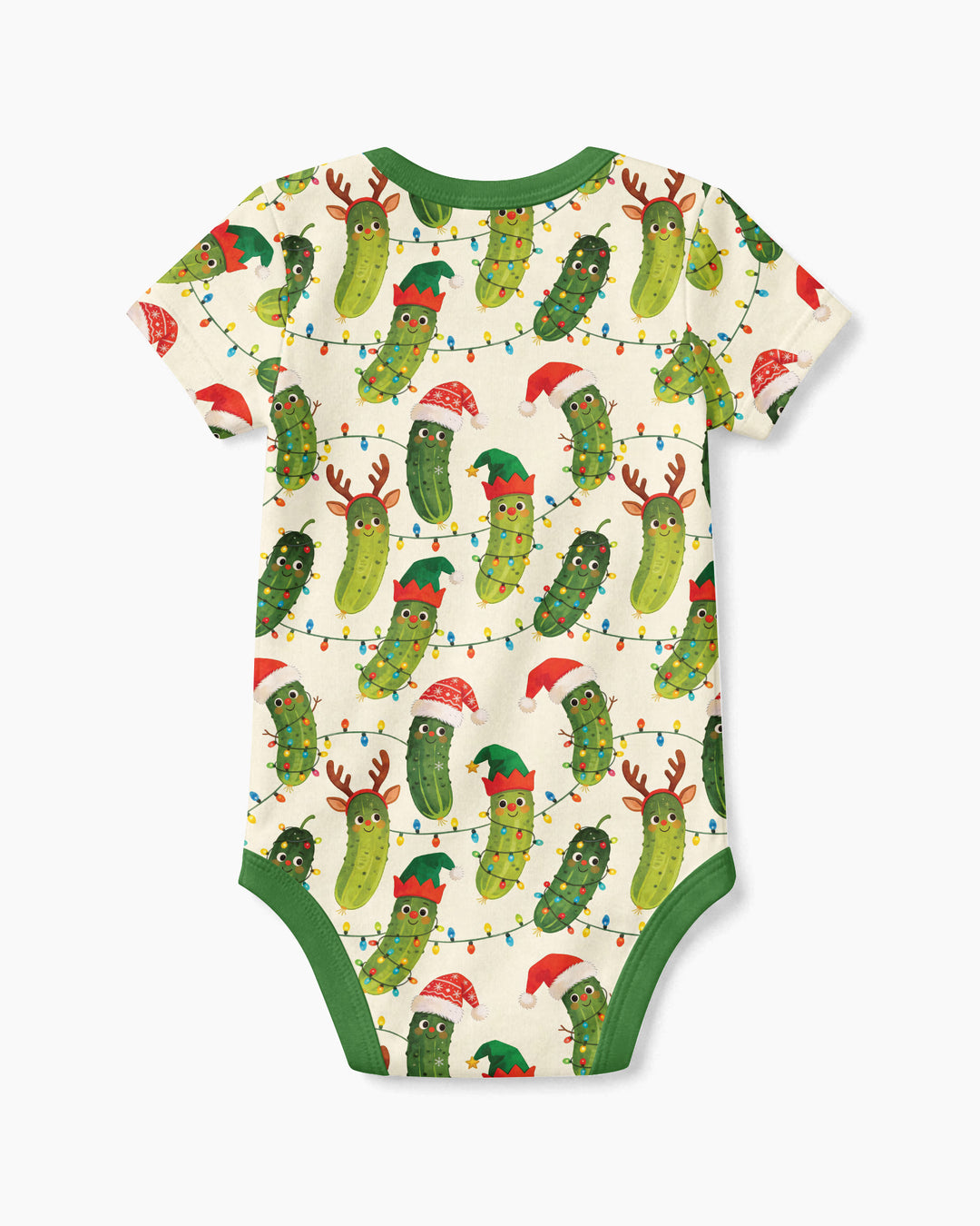 Cheerful Christmas Pickle Bamboo Bodysuit