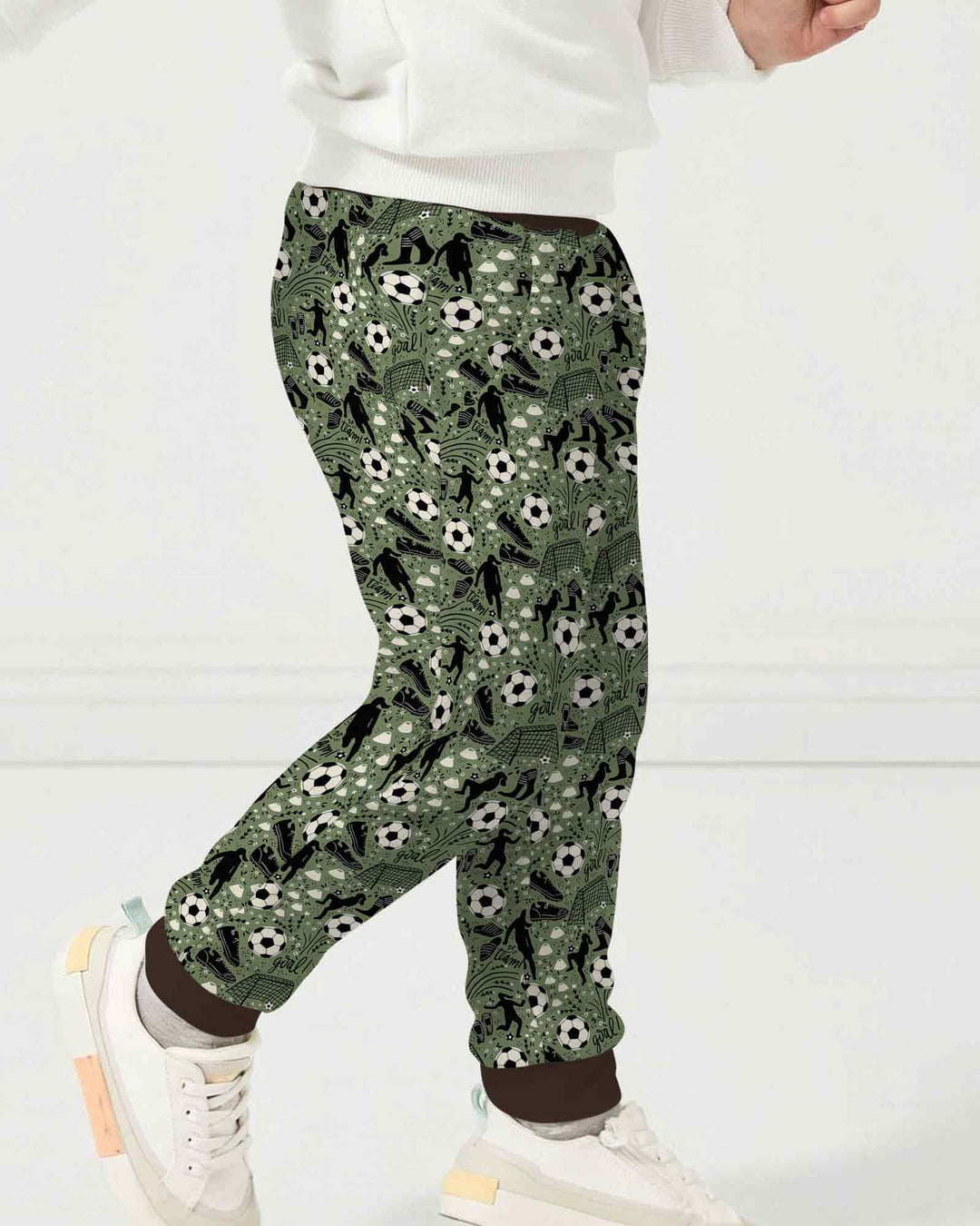 Sage Green Soccer Dreams Bamboo Jogger