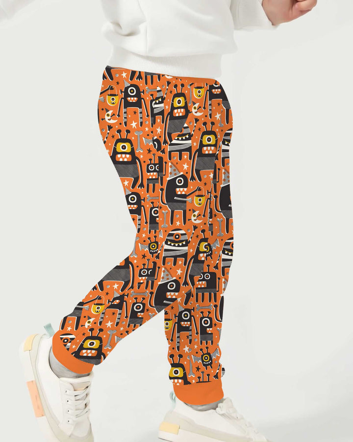 Mid Century Halloween Monster Toss Bamboo Jogger