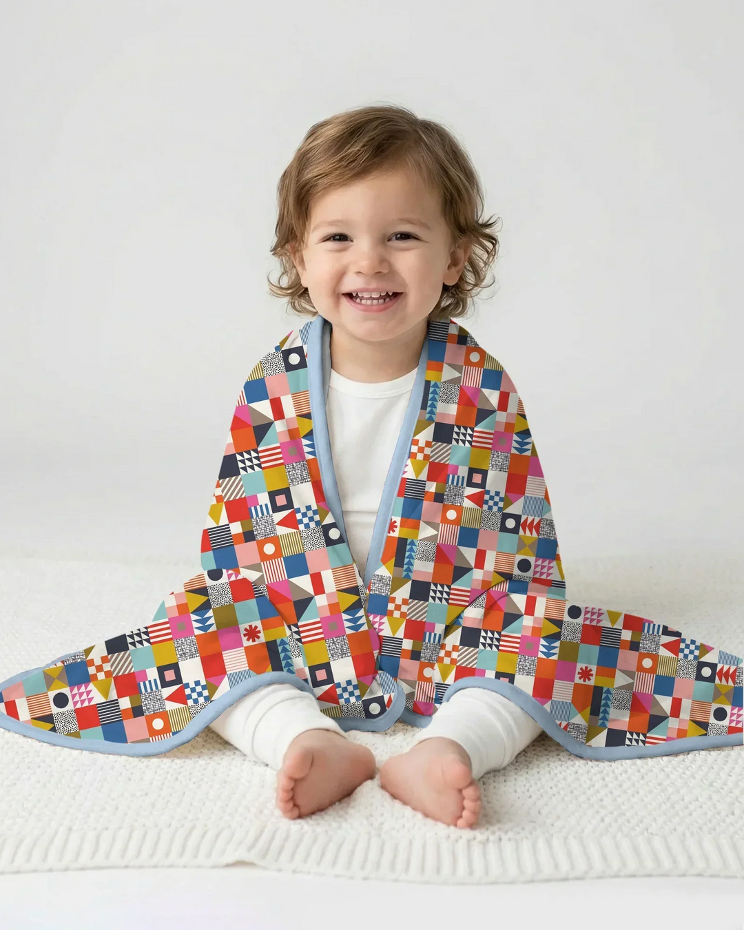 Playful Shapes Bamboo Blanket