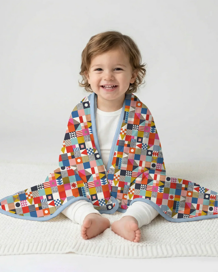 Playful Shapes Bamboo Blanket