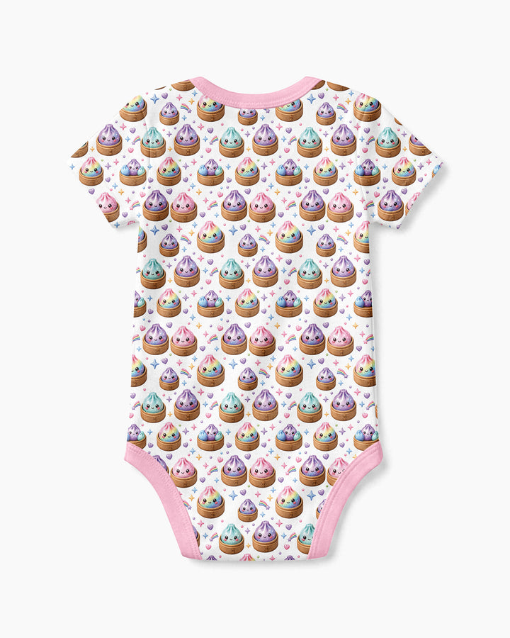 Cute Glitter Dumpling Bamboo Bodysuit