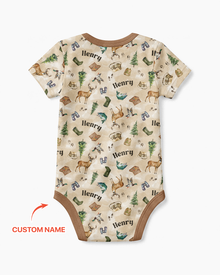 Personalized Funny Hunting  Bamboo Bodysuit