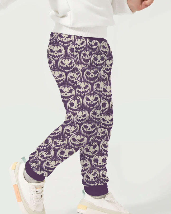 Retro Halloween Jack-O-Lantern Spooky Faces Bamboo Jogger