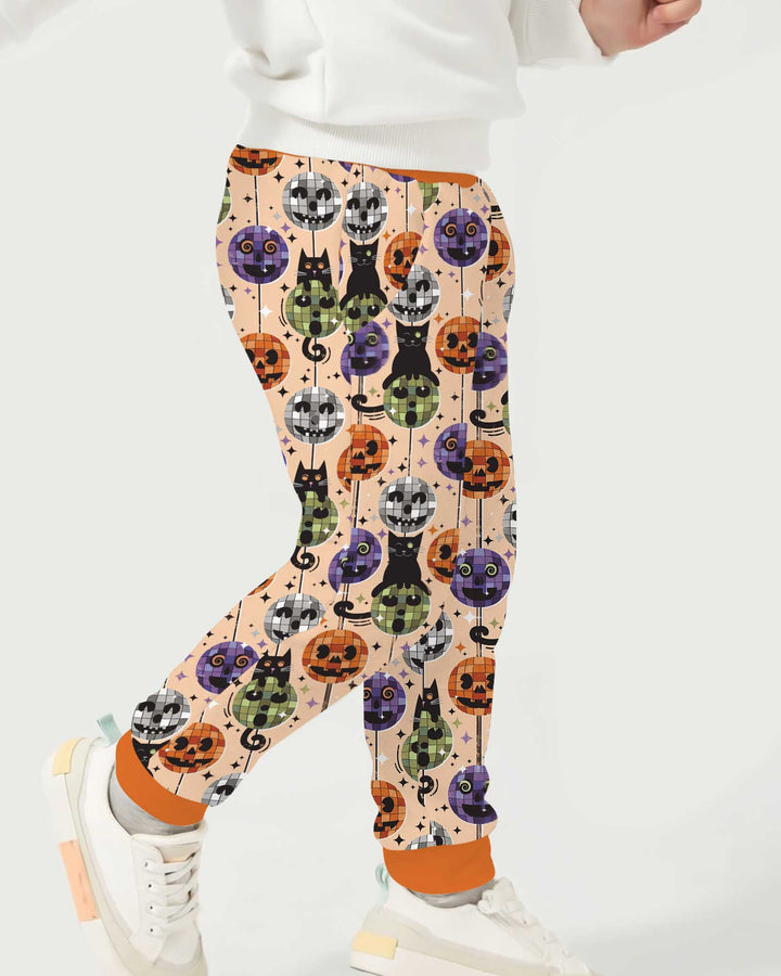 Groovy Halloween Disco Cat Bamboo Jogger