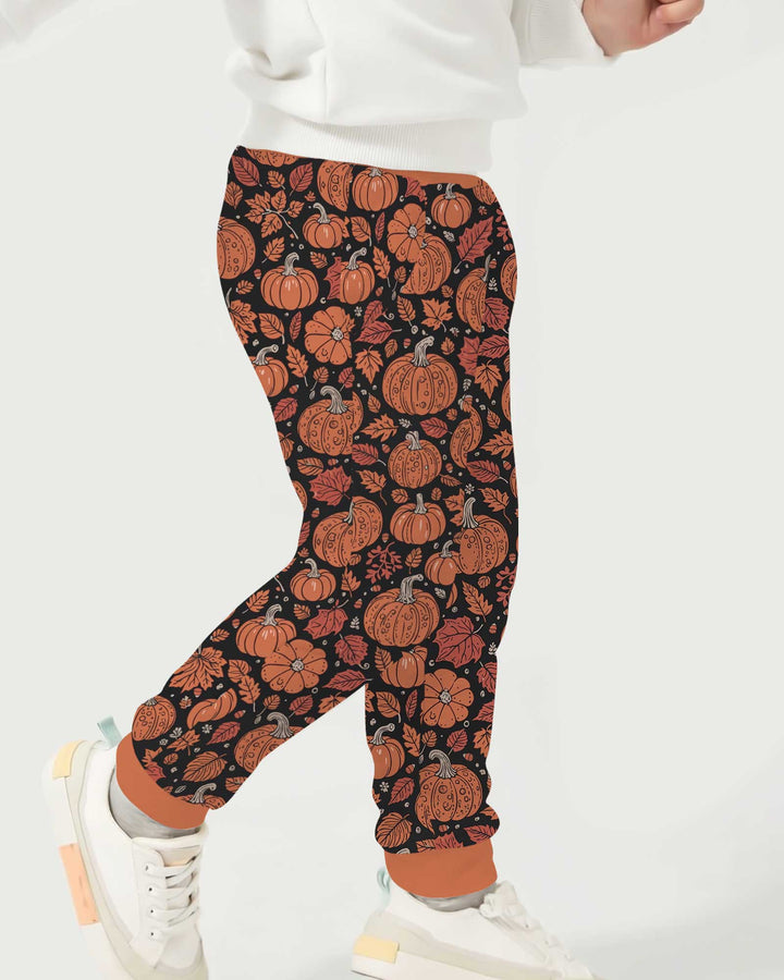 Retro Halloween Pumpkins Bamboo Jogger