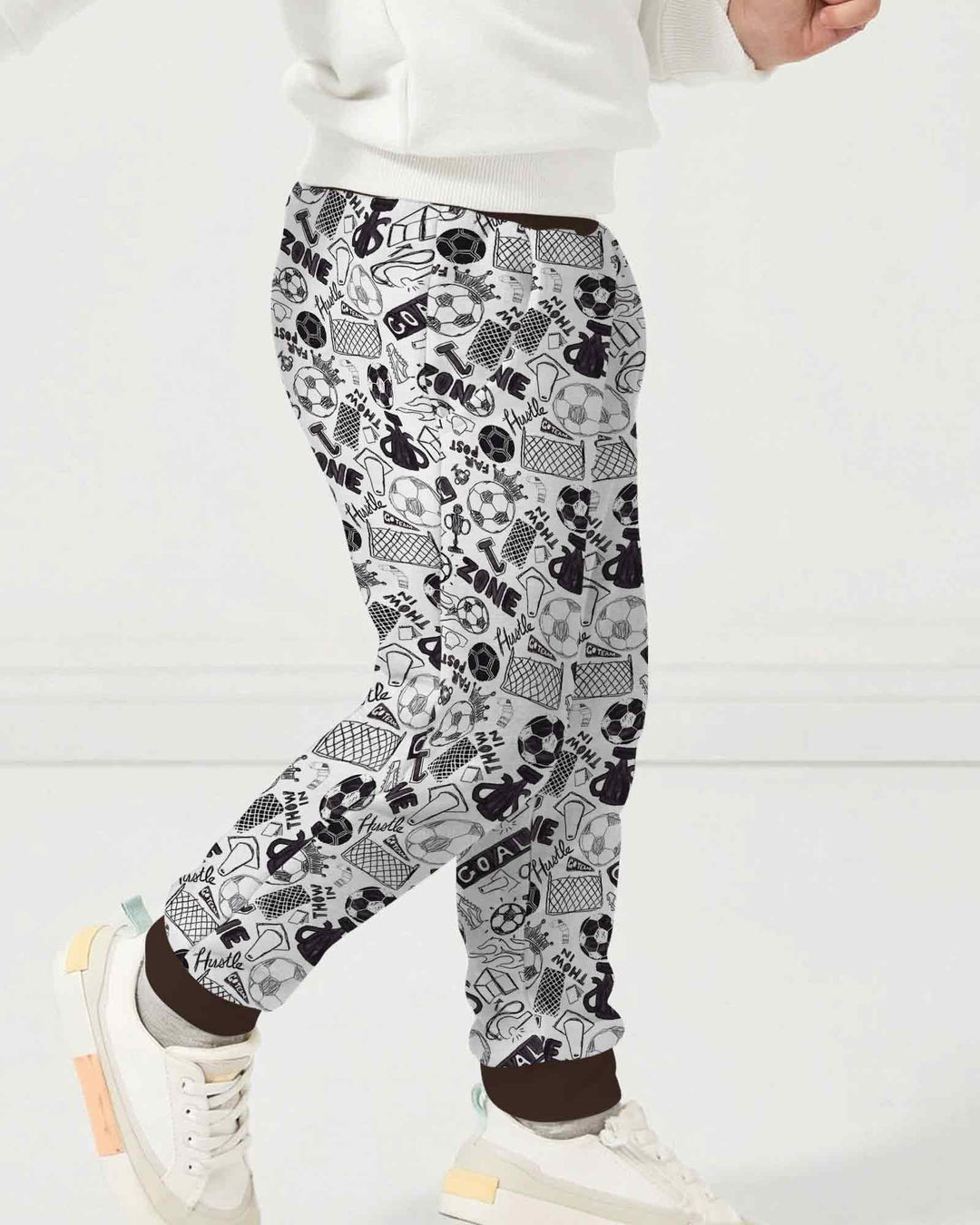 Soccer Doodle Bamboo Jogger