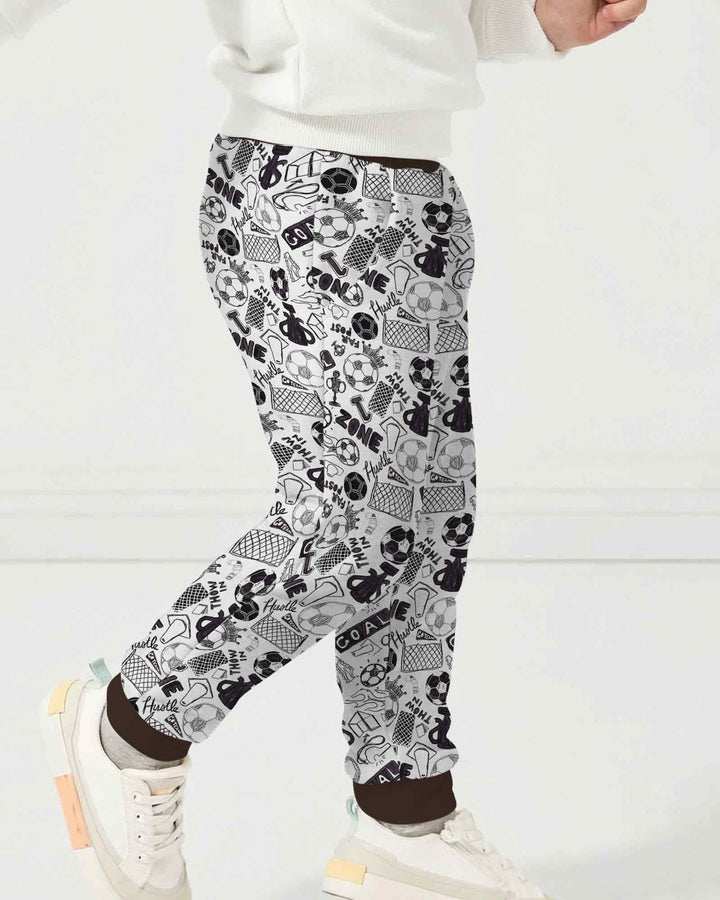 Soccer Doodle Bamboo Jogger