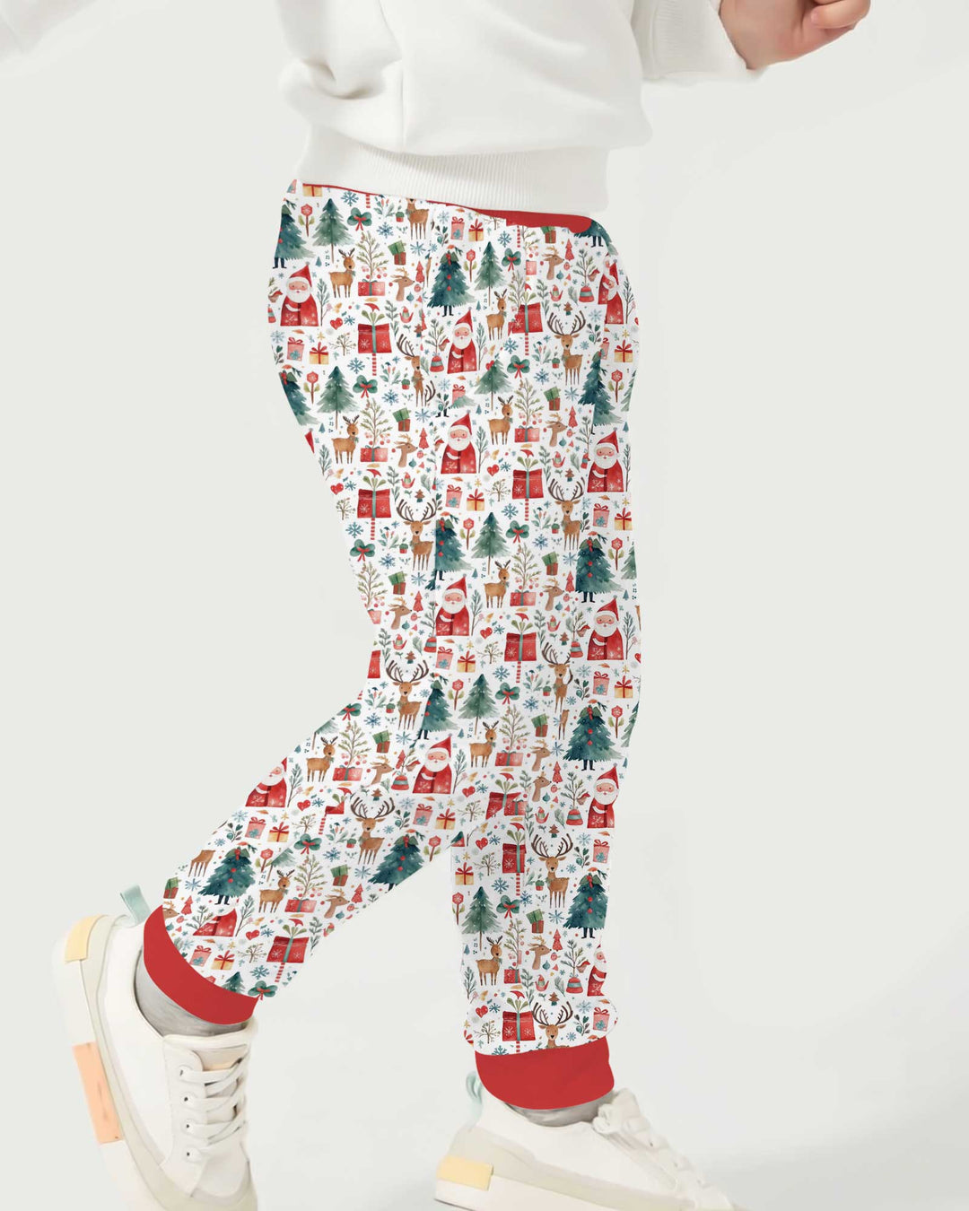 Christmas Tree Santa Bamboo Jogger