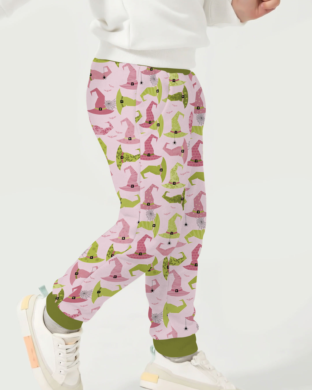 Pink Witch Hat Halloween Bamboo Jogger