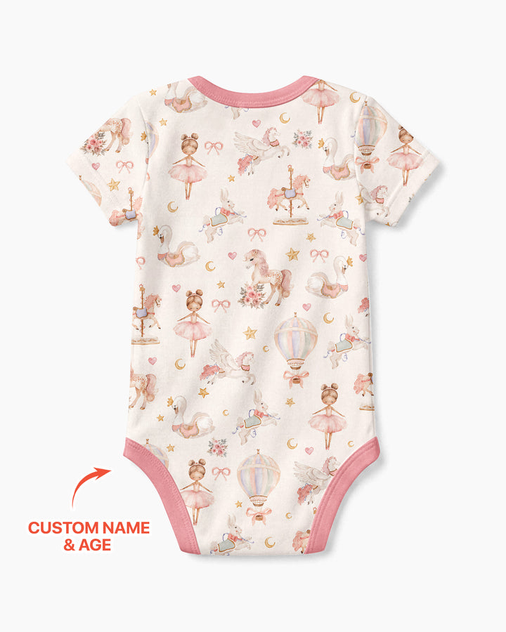 Custom Name When I Wake Up Girly Birthday Bamboo Bodysuit