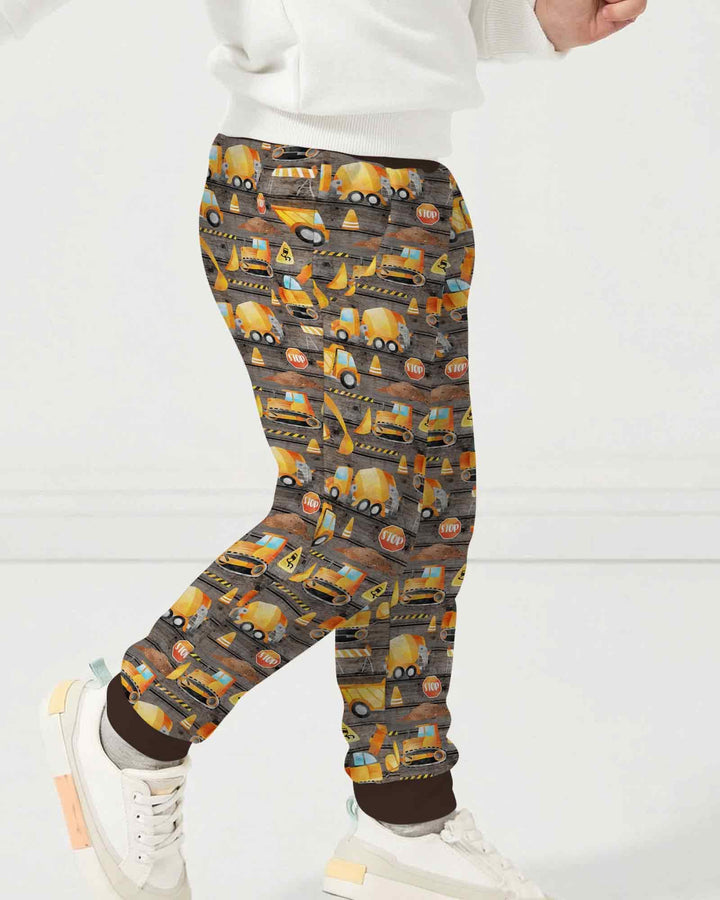 Construction Vehicles Bamboo Jogger