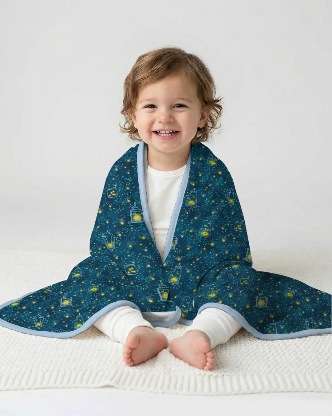Firefly Lantern Night Bamboo Blanket