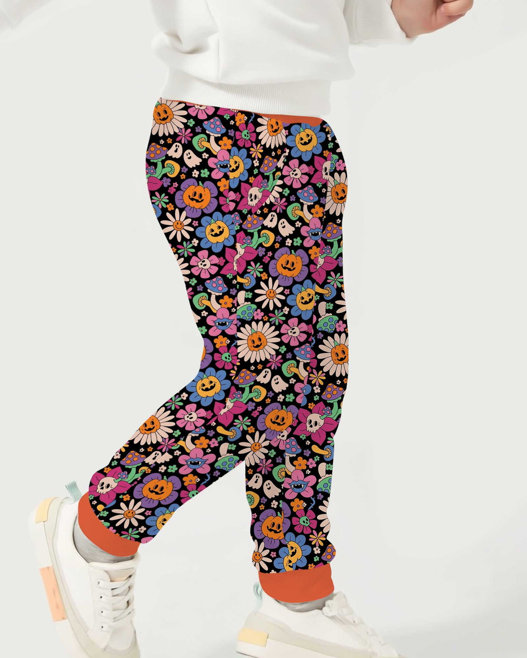 Halloween Flowers Bamboo Jogger