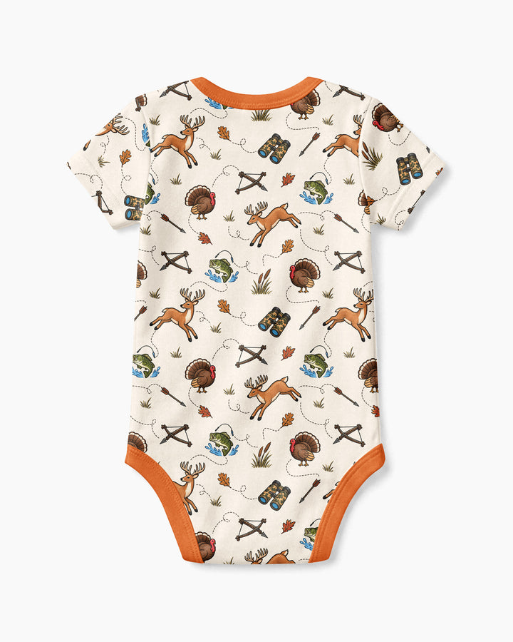 Personalized Pack My Diapers I'm Going Hunting Bamboo Bodysuit