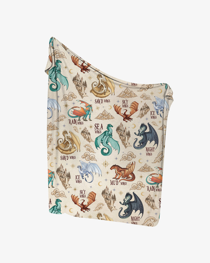 Elemental Dragons Bamboo Swaddle Blanket