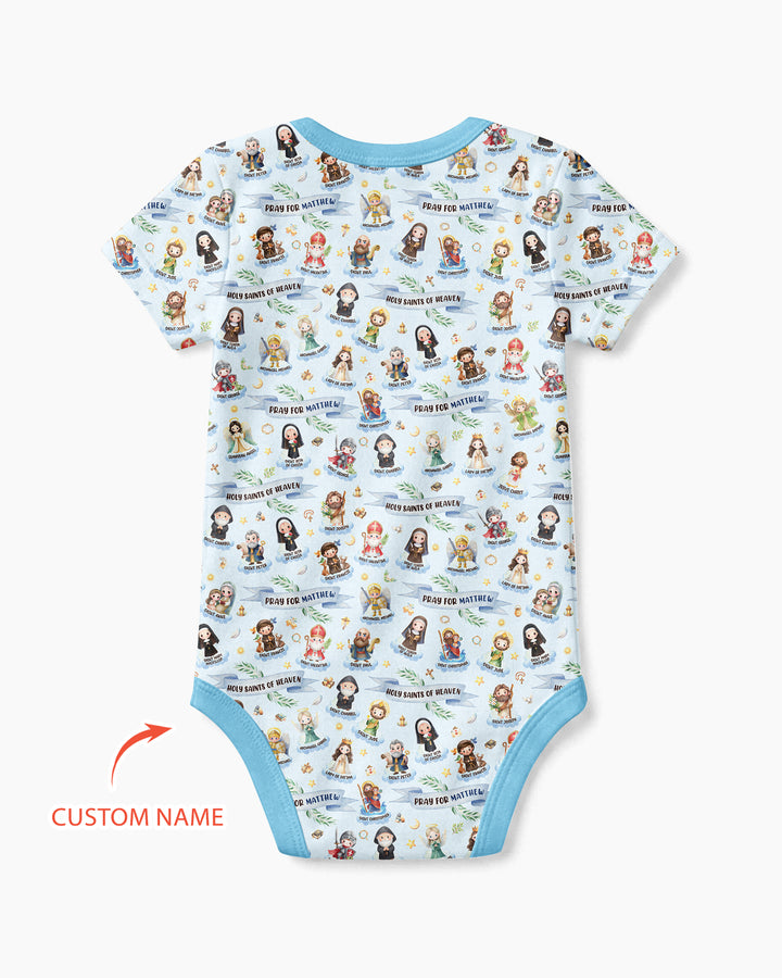 Holy Saints of Heaven Custom Name Bamboo Bodysuit