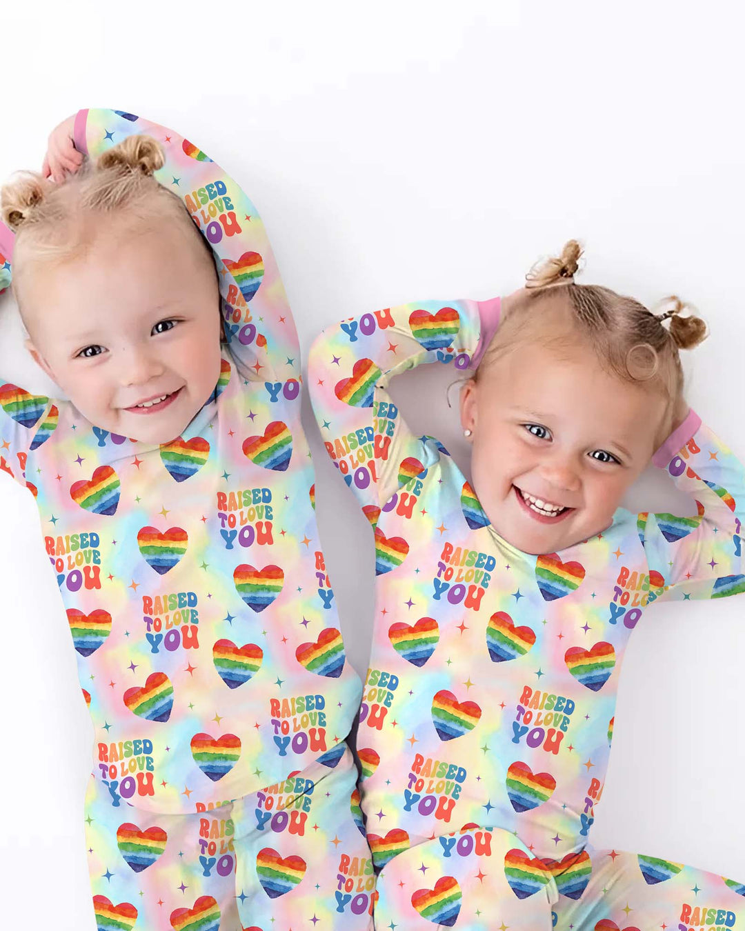 Raised To Love You Bamboo Two Piece Long Sleeve Pajama Set