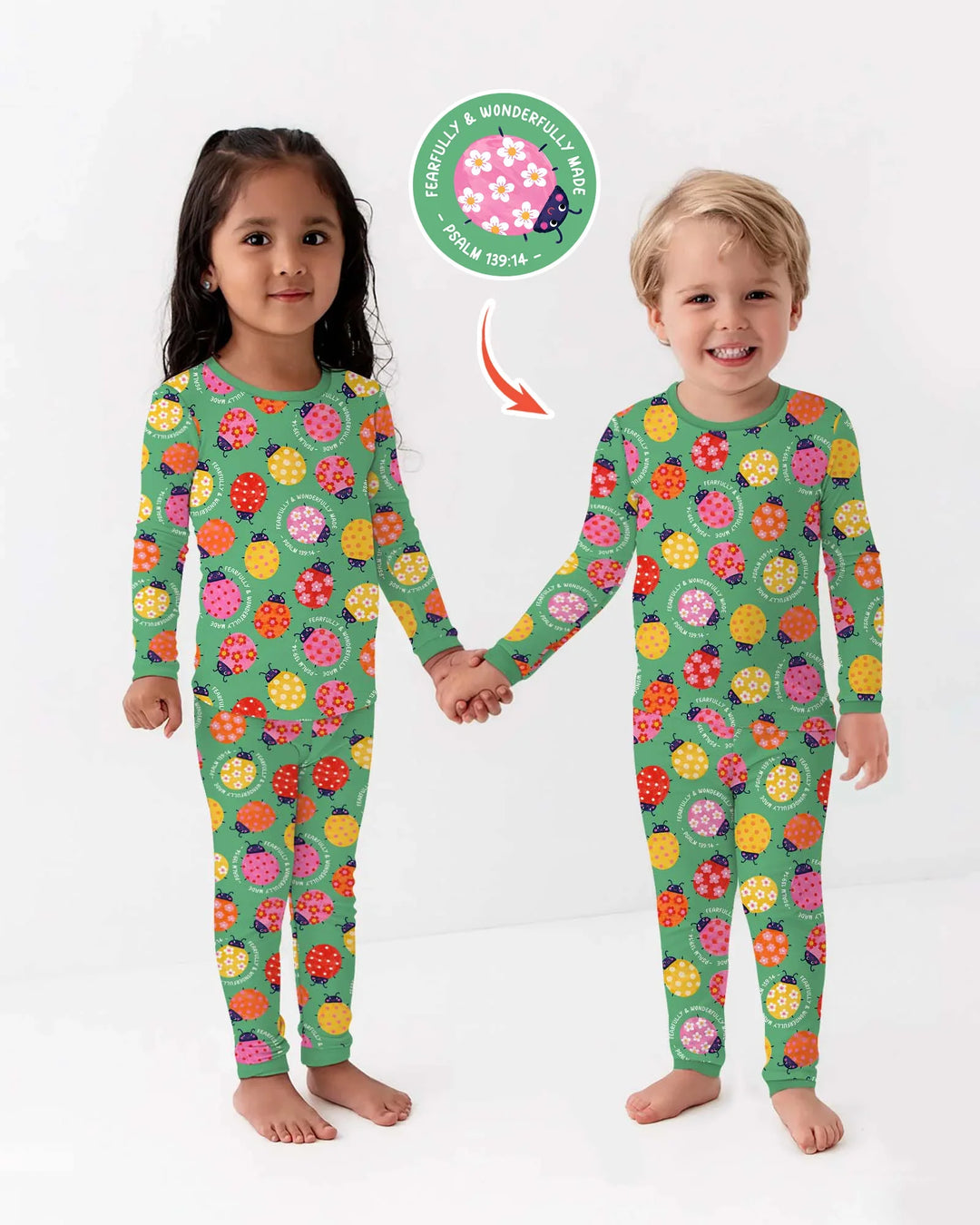 Template Bamboo Two Piece Long Sleeve Pyjamas Set