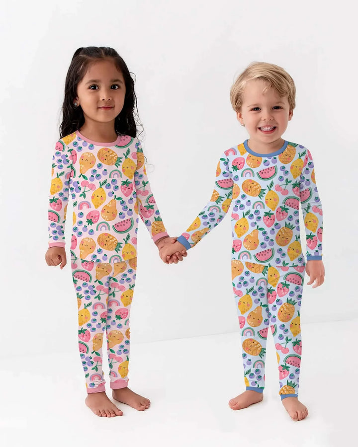 Fruitie Cuties Family Matching Bamboo Two Piece Long Sleeve Pajama Set