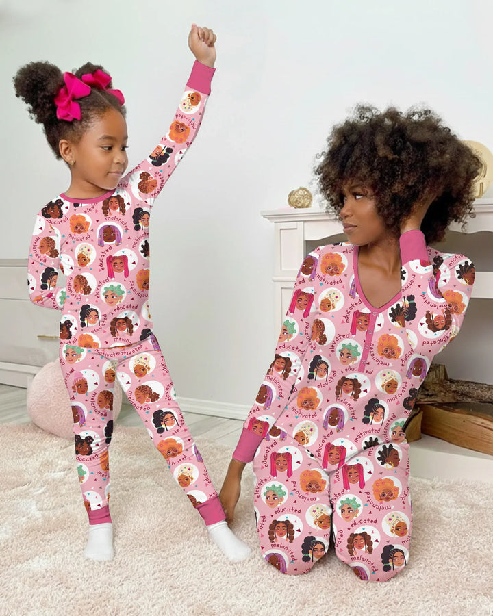 Little Queens Two Piece Short Sleeve Pajama Set