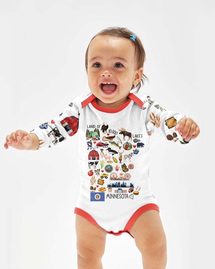 Minnesota Lover Family Matching Bamboo Bodysuit
