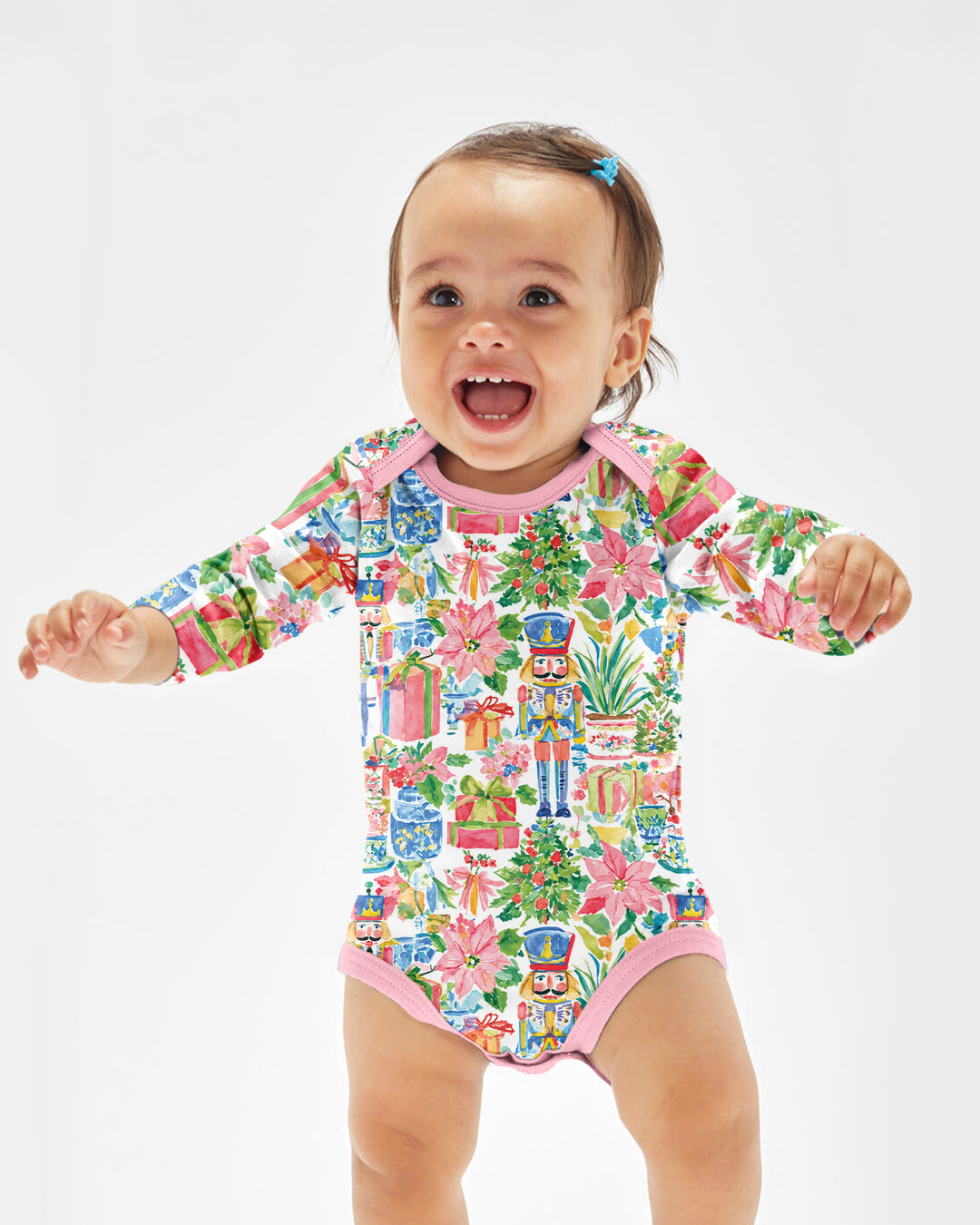 Watercolor Nutcracker Holiday Bamboo Bodysuit