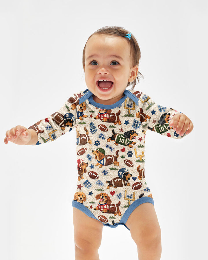 Football Doxie Squad Bamboo Bodysuit