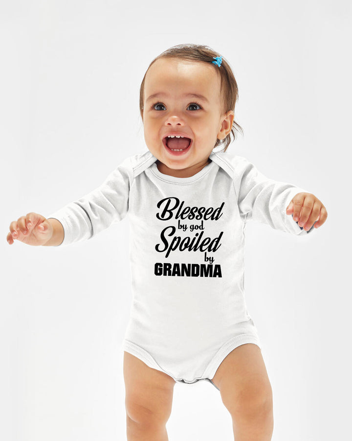 Blessed By God, Spoiled By Grandma Bamboo Bodysuit