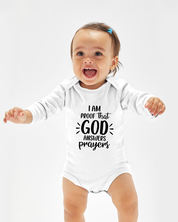 I'm Proof that God Answers Prayers Bamboo Bodysuit