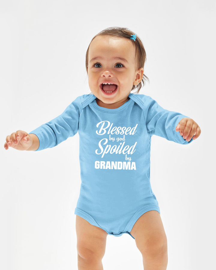 Blessed By God, Spoiled By Grandma Bamboo Bodysuit