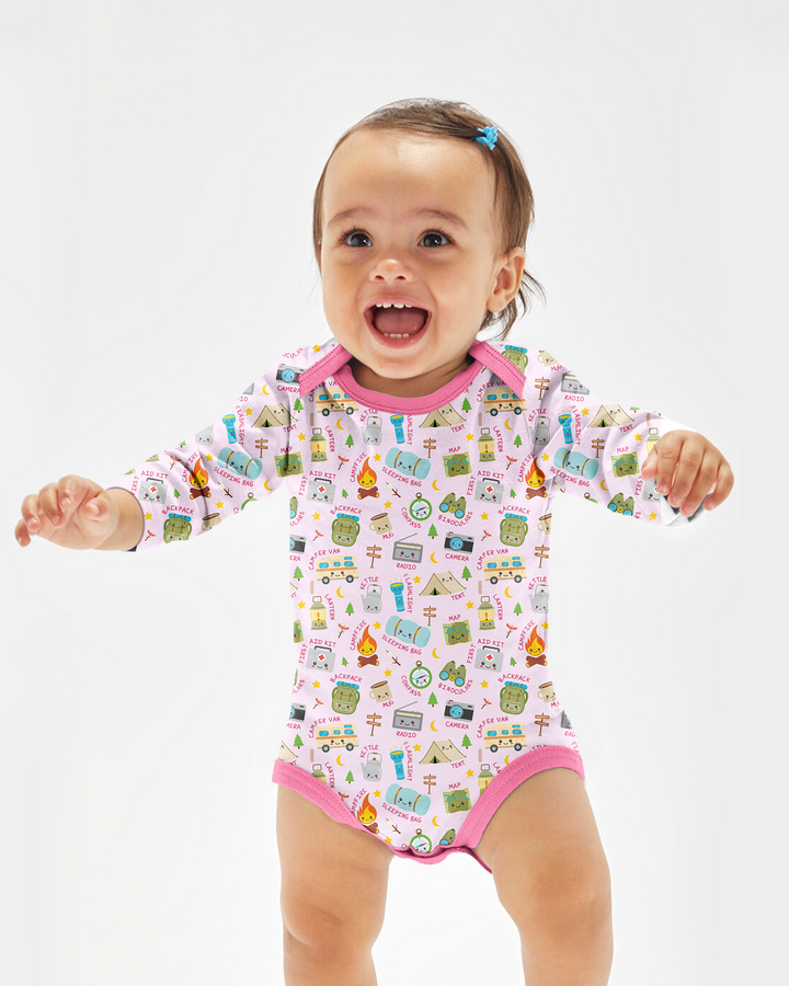 Little Camp Adventure Family Matching Bamboo Bodysuit