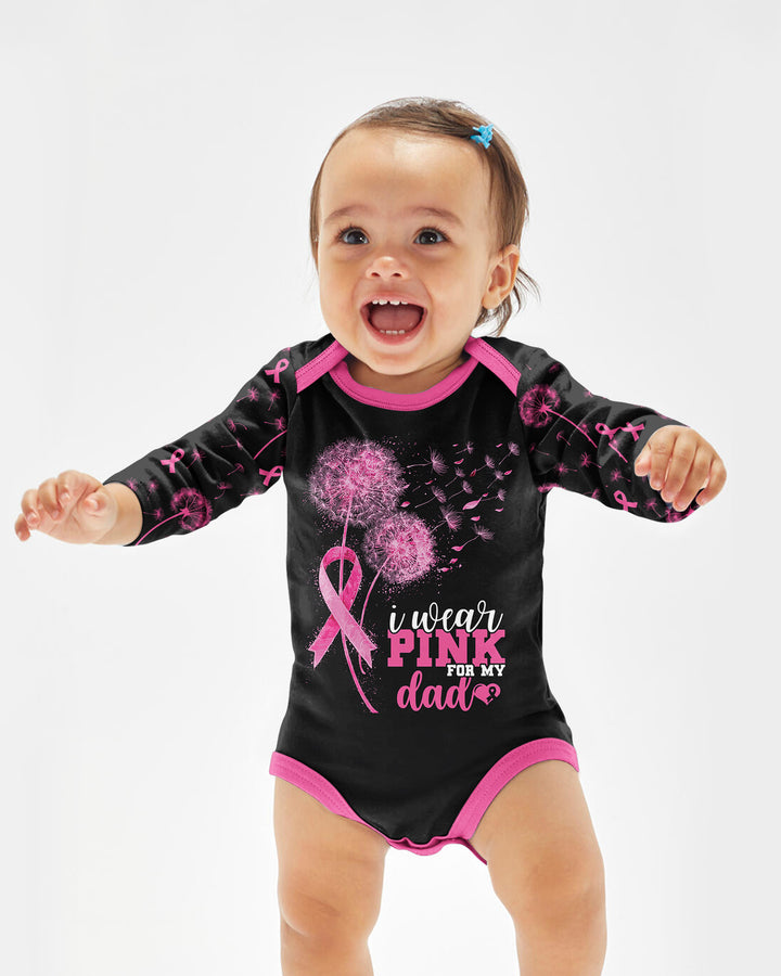 Dandelion Pink For Dad Bamboo Bodysuit