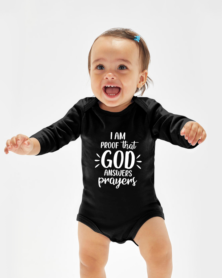 I'm Proof that God Answers Prayers Bamboo Bodysuit