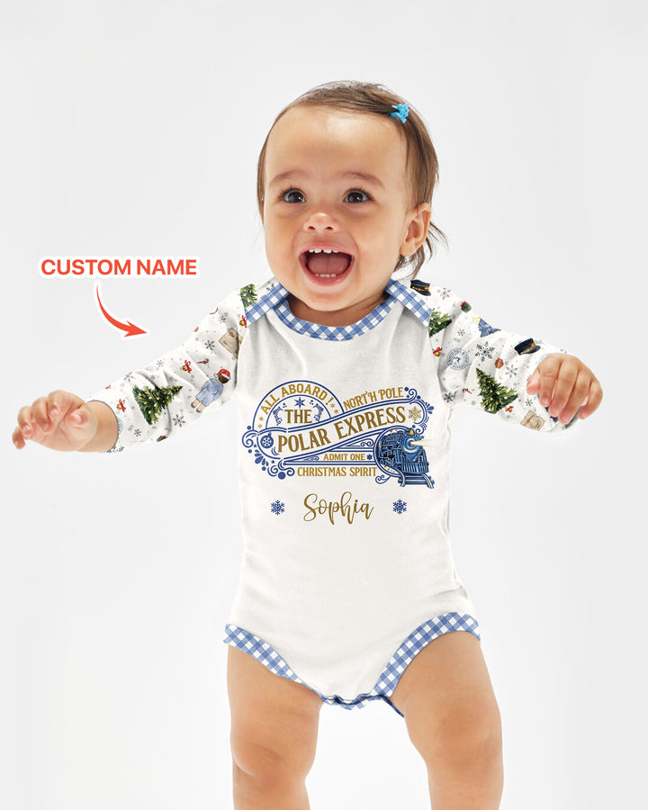 Custom Name North Pole Adventure Bamboo Bodysuit