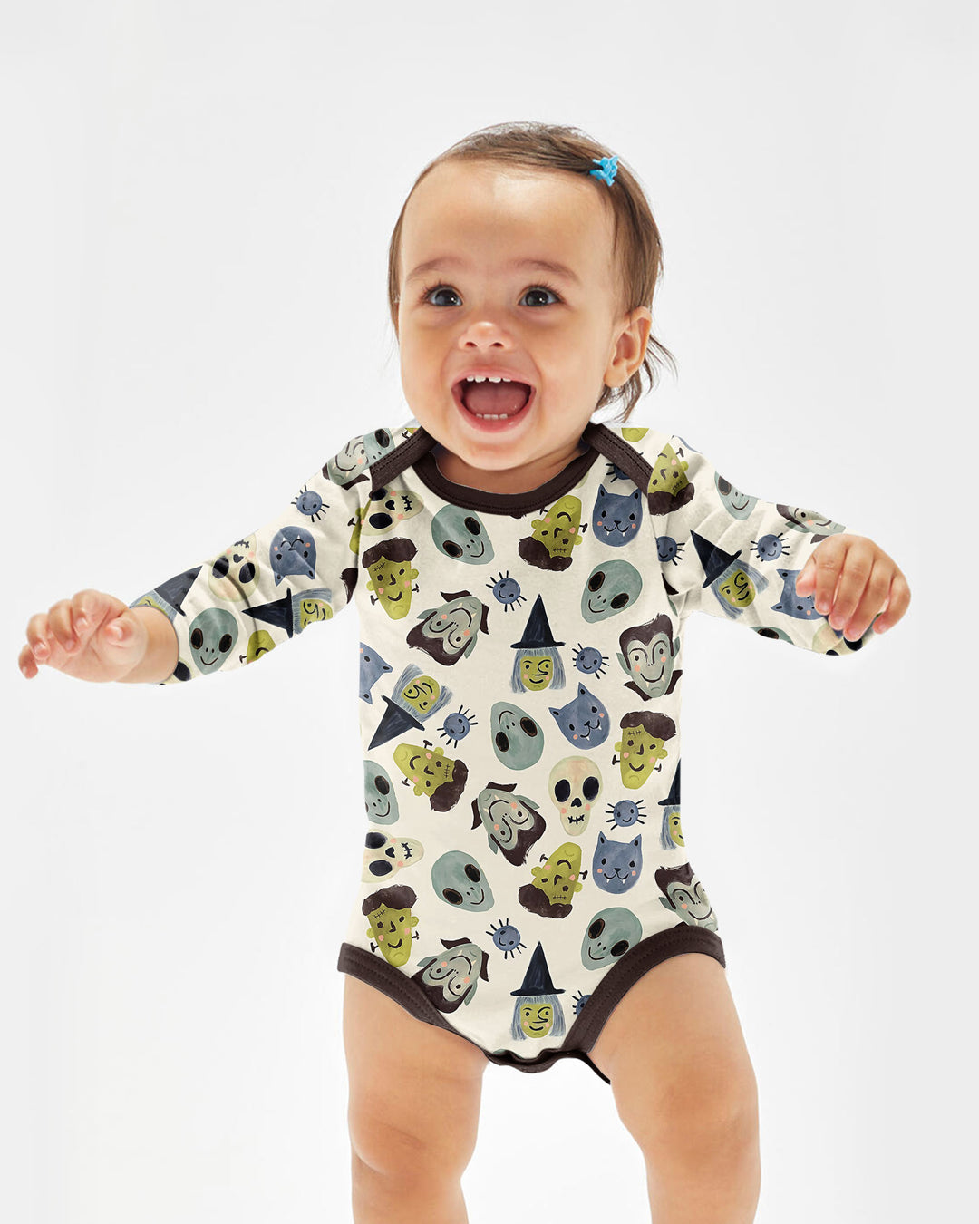 Halloween Face Bamboo Bodysuit