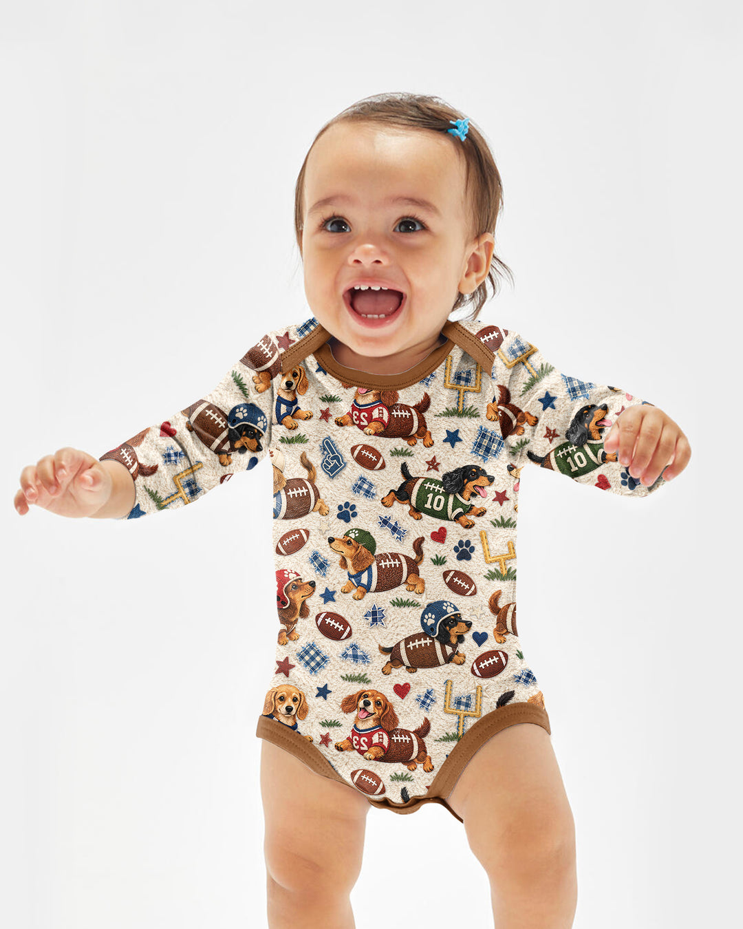 Football Doxie Squad Bamboo Bodysuit