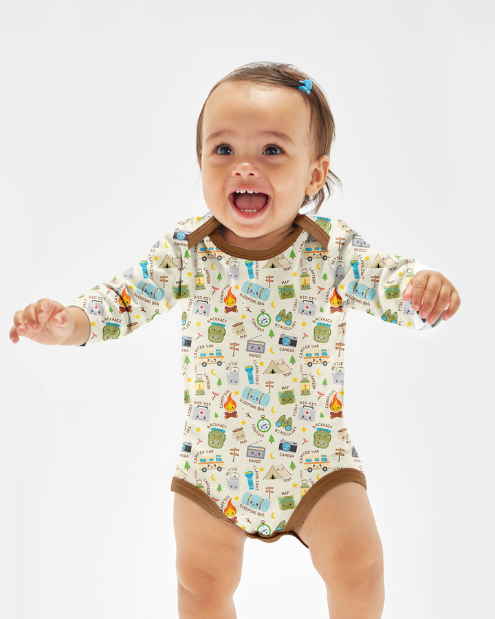 Little Camp Adventure Family Matching Bamboo Bodysuit