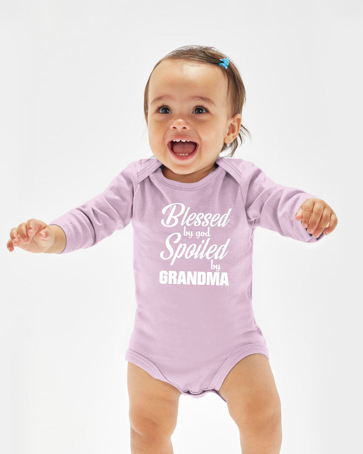 Blessed By God, Spoiled By Grandma Bamboo Bodysuit