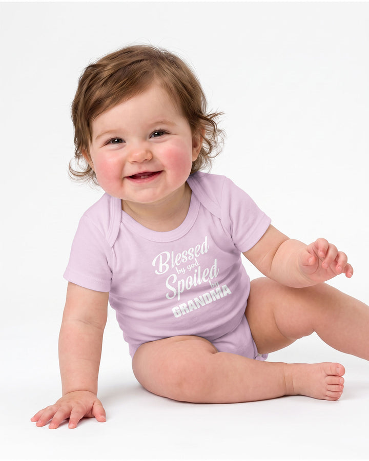 Blessed By God, Spoiled By Grandma Bamboo Bodysuit