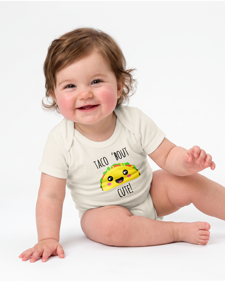 Taco 'Bout Cute Funny Taco Baby Bamboo Bodysuit