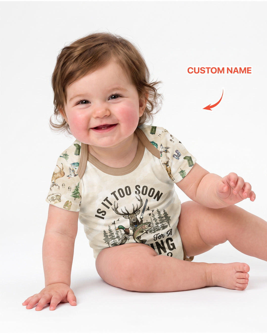 Personalized Funny Hunting  Bamboo Bodysuit