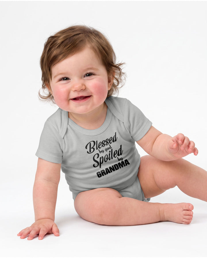Blessed By God, Spoiled By Grandma Bamboo Bodysuit