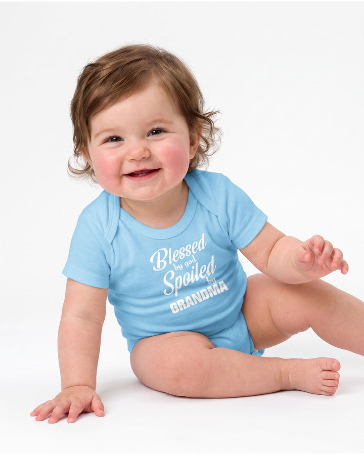 Blessed By God, Spoiled By Grandma Bamboo Bodysuit