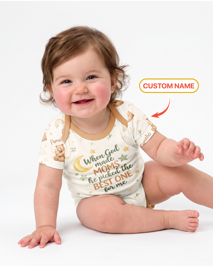 When God Made Moms Bamboo Bodysuit