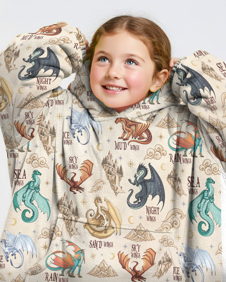Elemental Dragons Bamboo Blanket Hoodie