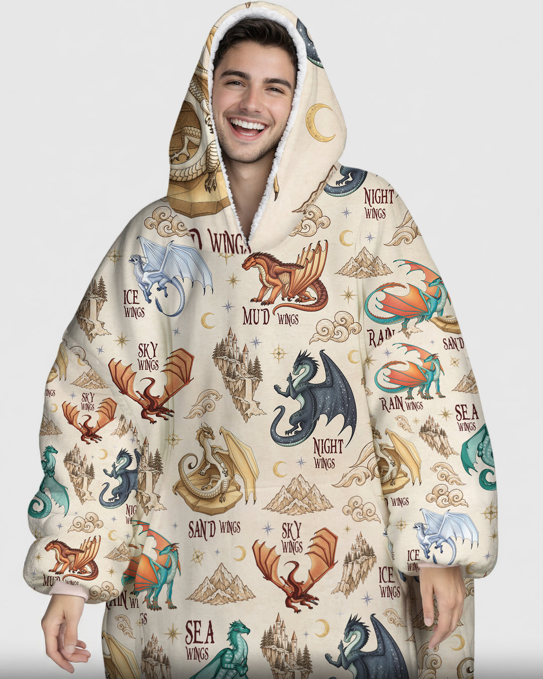 Elemental Dragons Bamboo Blanket Hoodie