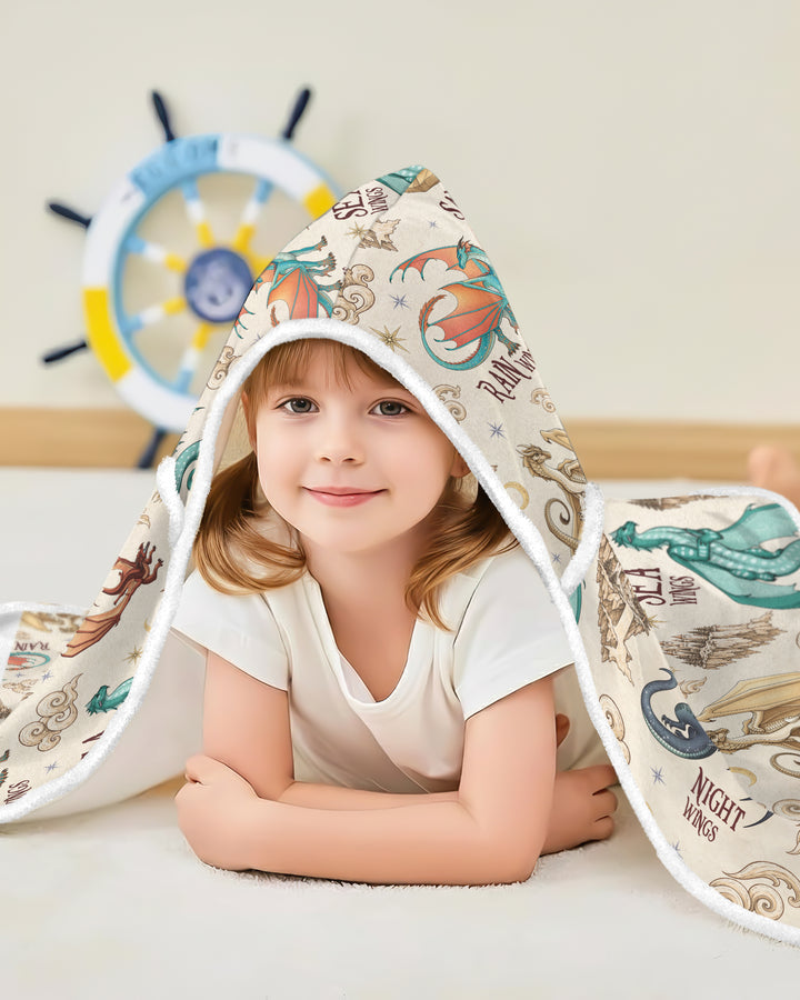 Elemental Dragons Bamboo Wearable Hooded Blanket